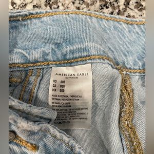 American Eagle Blue Jean Mini Skirt